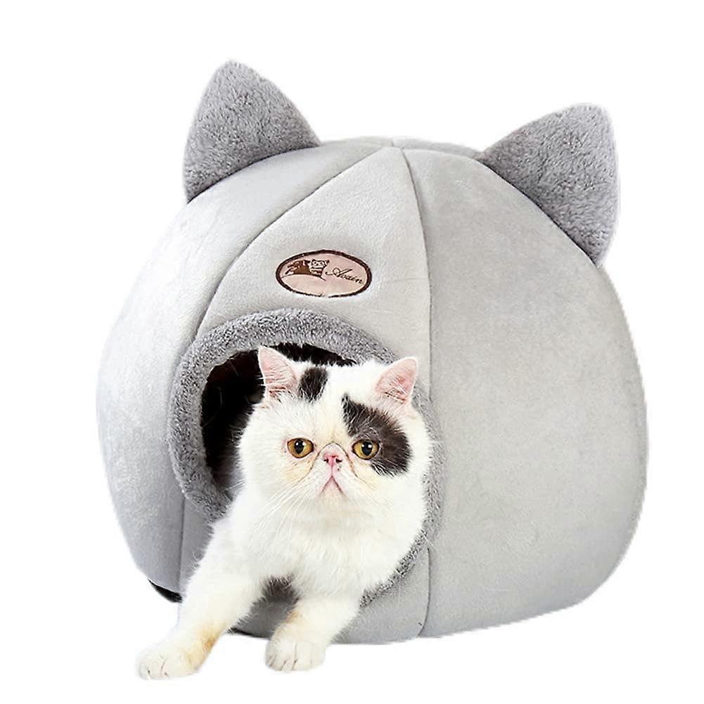 Cat Cave Bed Xl, Cat Bed Tent For Cats And Small Dogs, Soft Indoor Enclosed Cat House, SemiEnclosed Cat Sleeping Cave