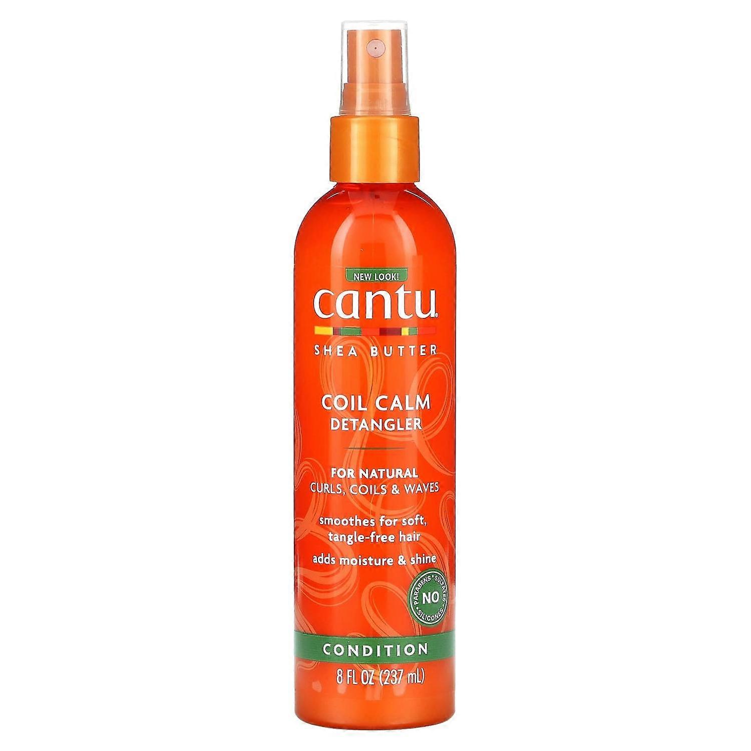 Cantu, Shea Butter Coil Calm Detangler, For Natural Curls, Coils & Waves, 8 fl oz (237 ml)