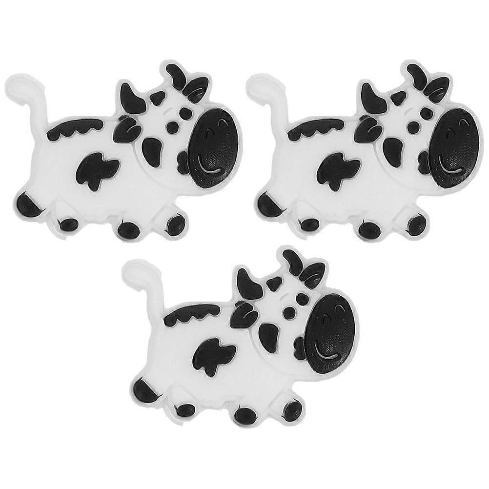 3Pcs Cow Shape Racket Shock Dampener Mini Tennis Racket Vibration Absorber for Tennis