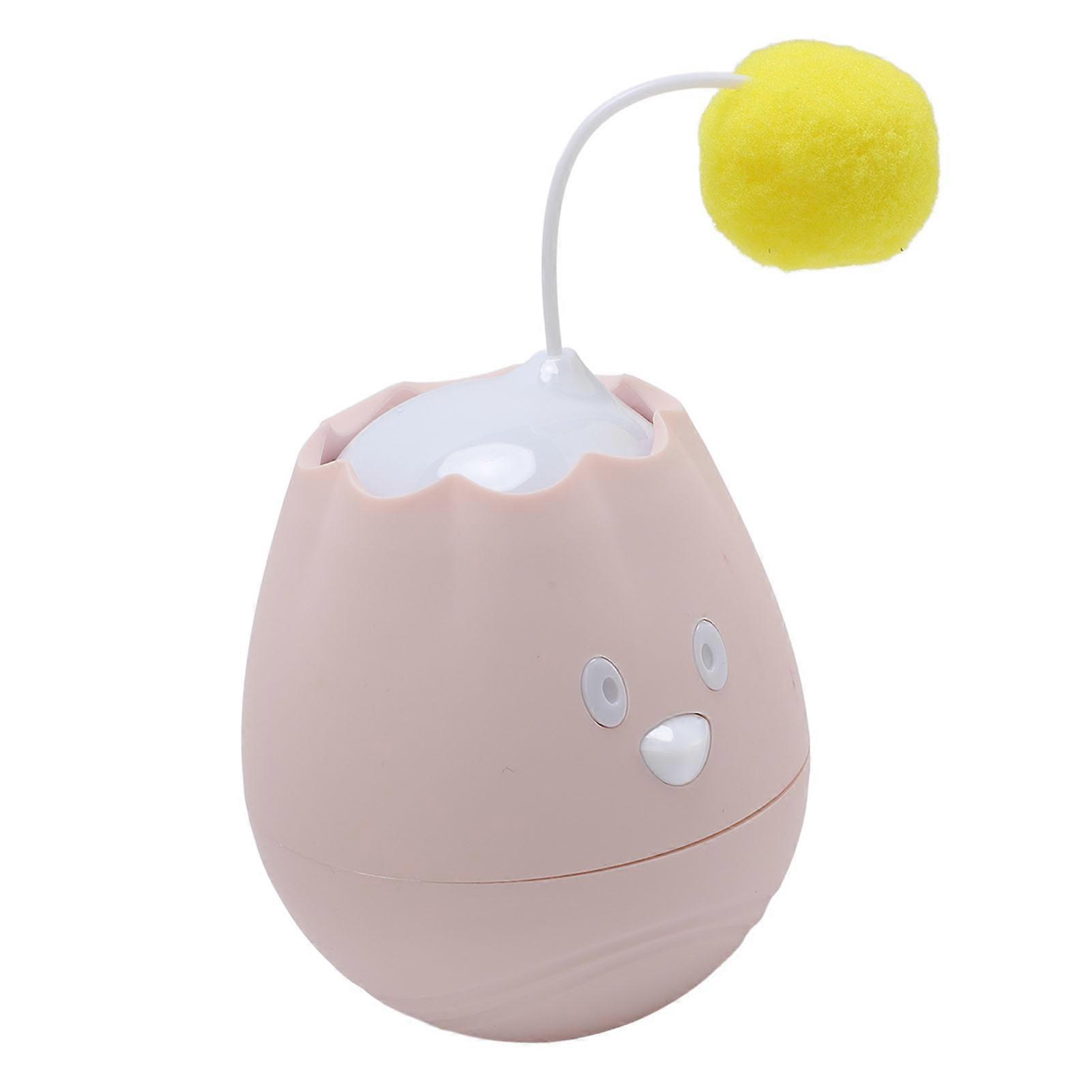 Interactive Pink Cat Toy Ball Touch Activated Automatic Roller