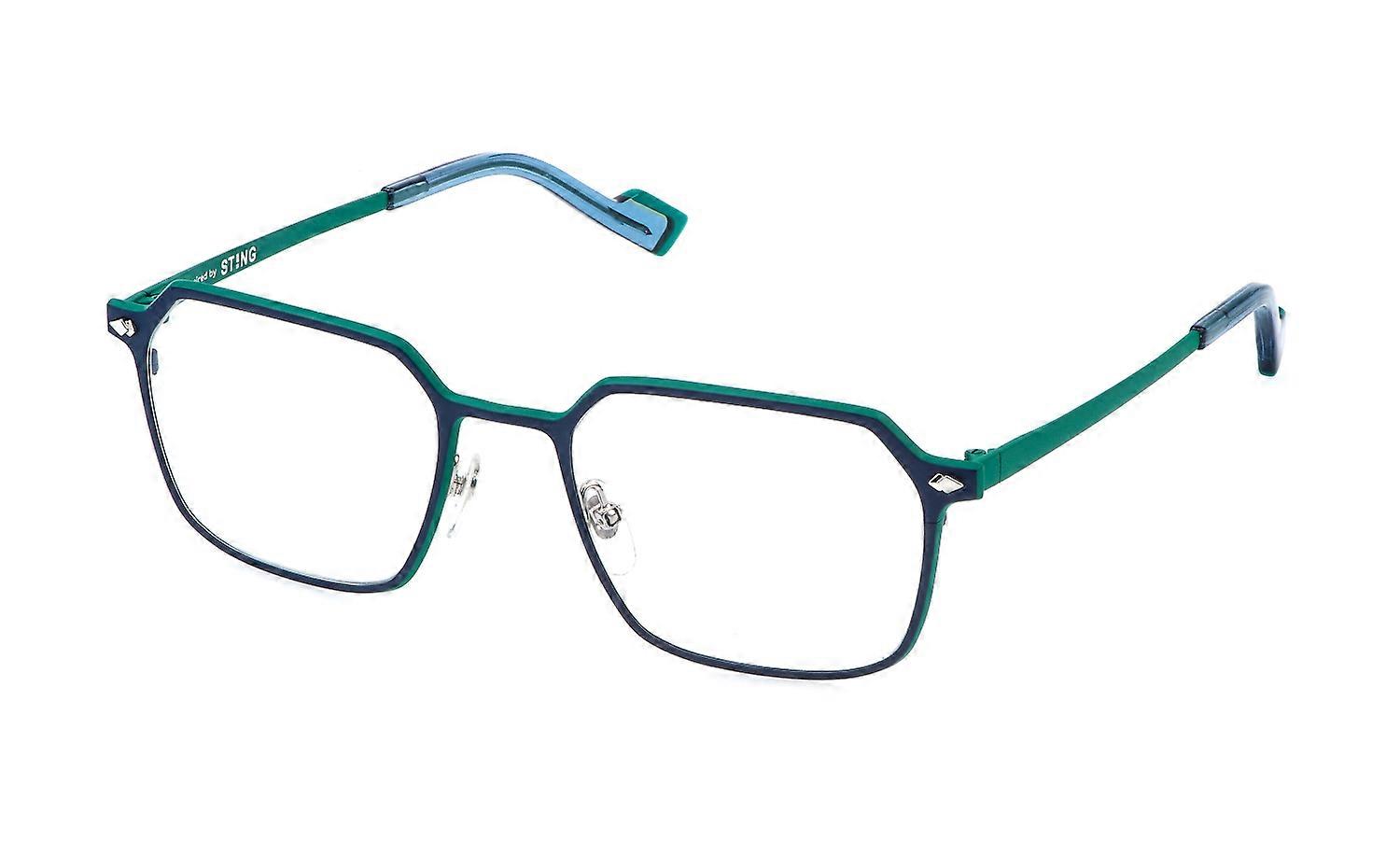 Eyewear Frames Sting VST554 8UHY BLU AVIO OPACO C/PARTI COLORATE 53/20/145 MAN