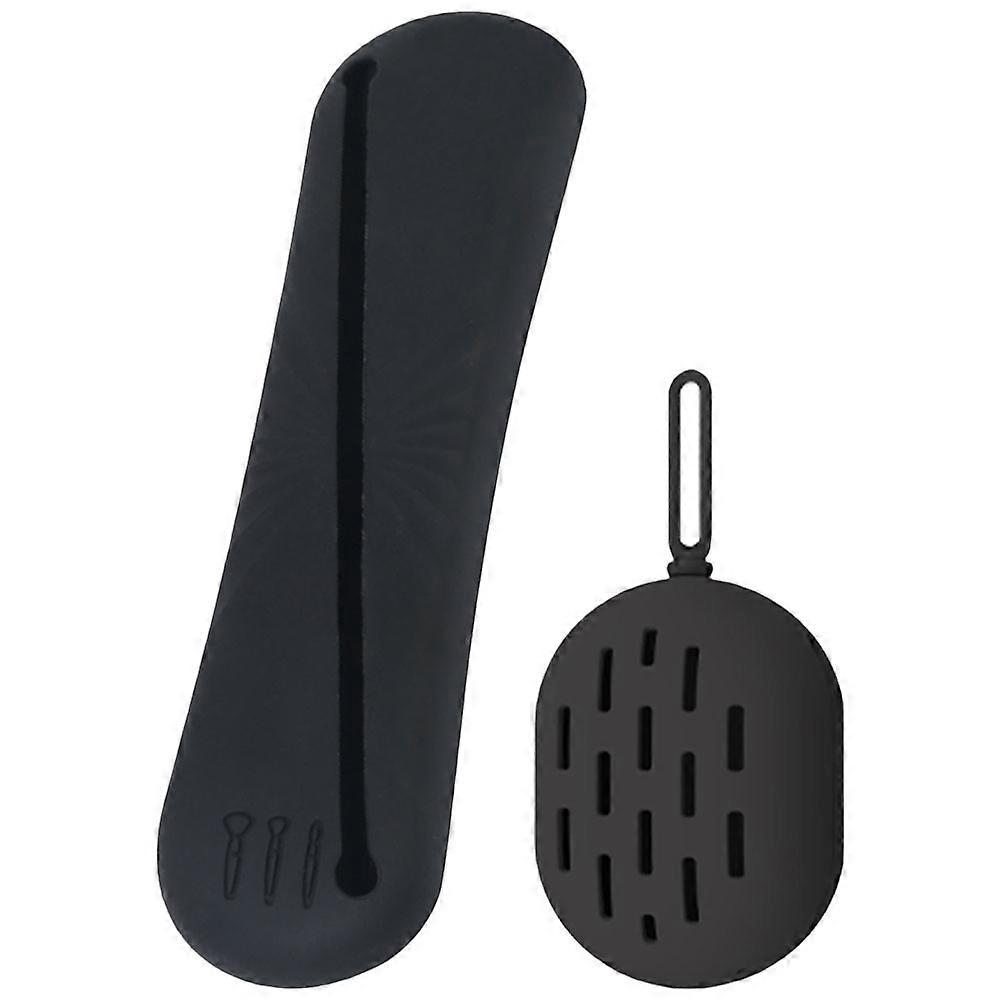 Silicone Makeup Brush Holder for Storage with Black Color 1Set
