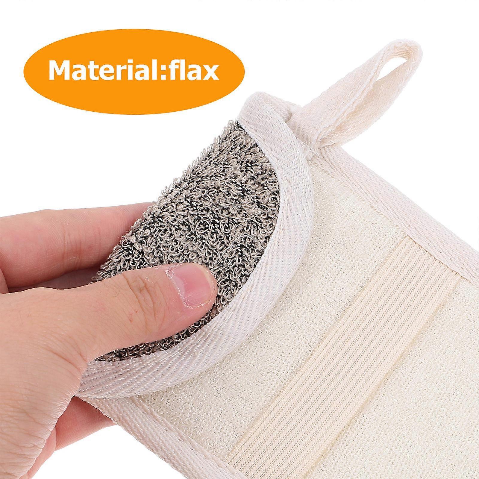 Soap Holder Bag Mesh Soap Packing Bag for Bathtub Black Linen Material for Foaming 3Pcs