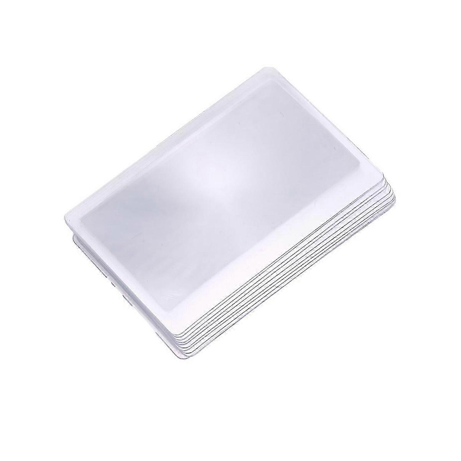 10x pocket magnifier / magnifying glass map / magnifying glass / reading assistance Credit card format 3 times zoom transparent