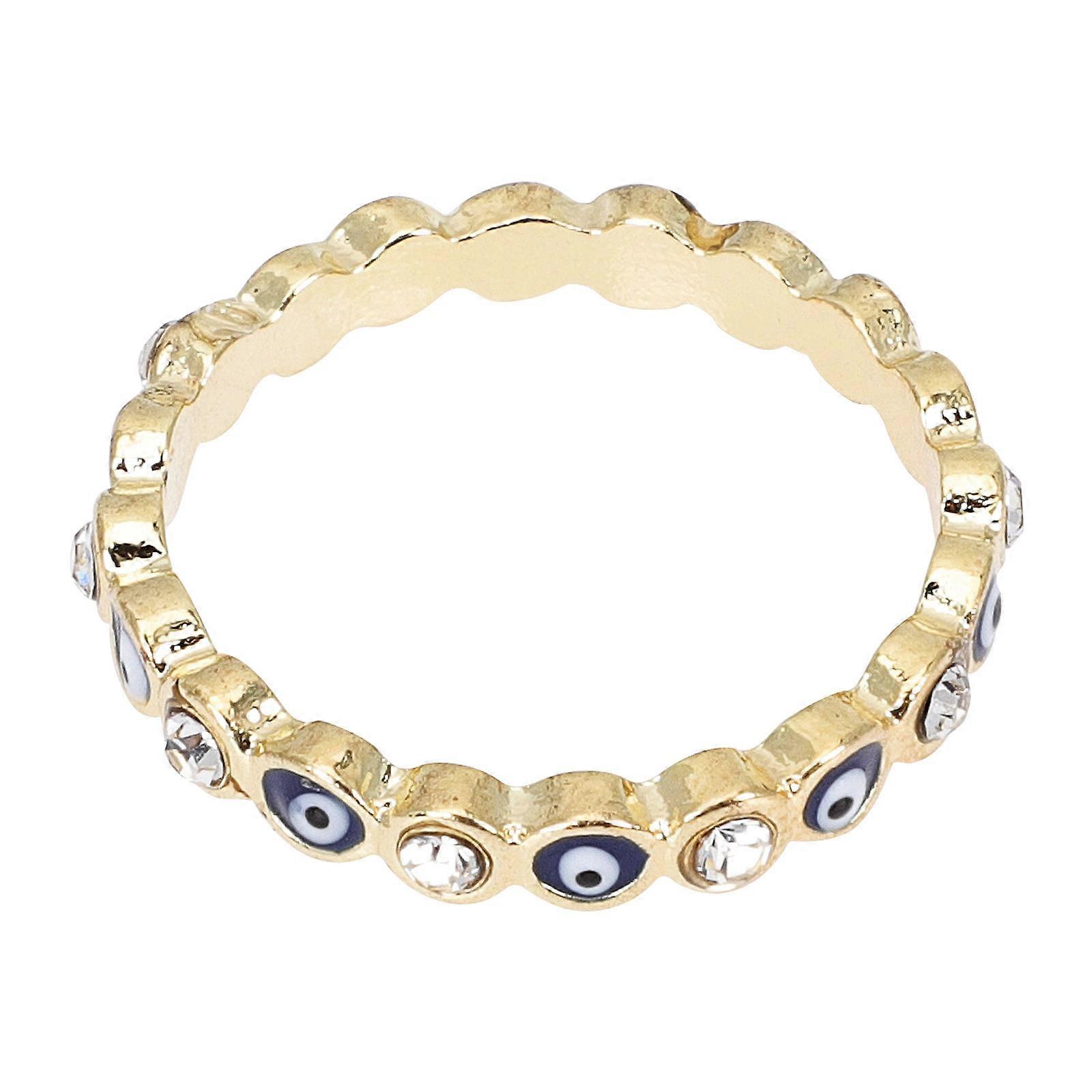 Evil Eye Ring Alloy Finger Ring for Decoration Featuring Eye Design