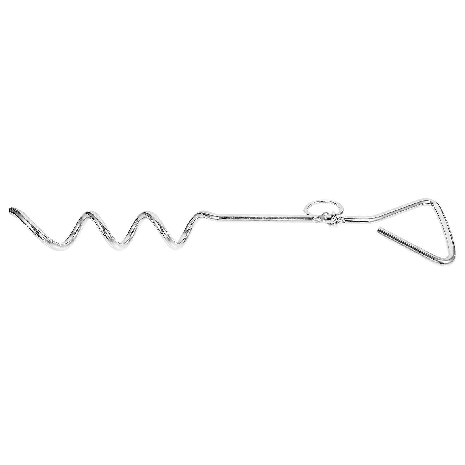 Stainless Steel Dog Leash Anchor For Travel With Pets Featuring Secure Tethering And Easy Grip 1Pcs