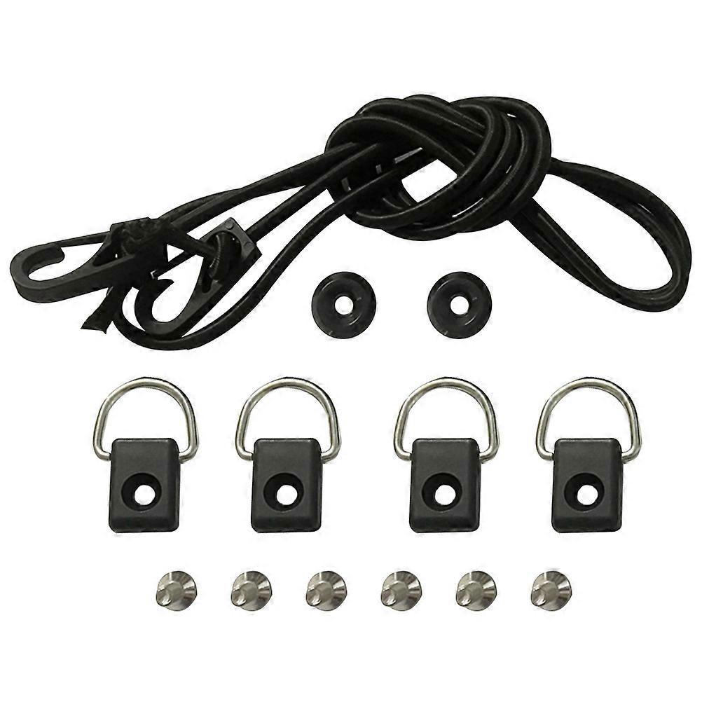 Kayak Leash Cord Strong Elastic Rope D Shaped Buckle Outdoor Set 1.5m Elastic Rope