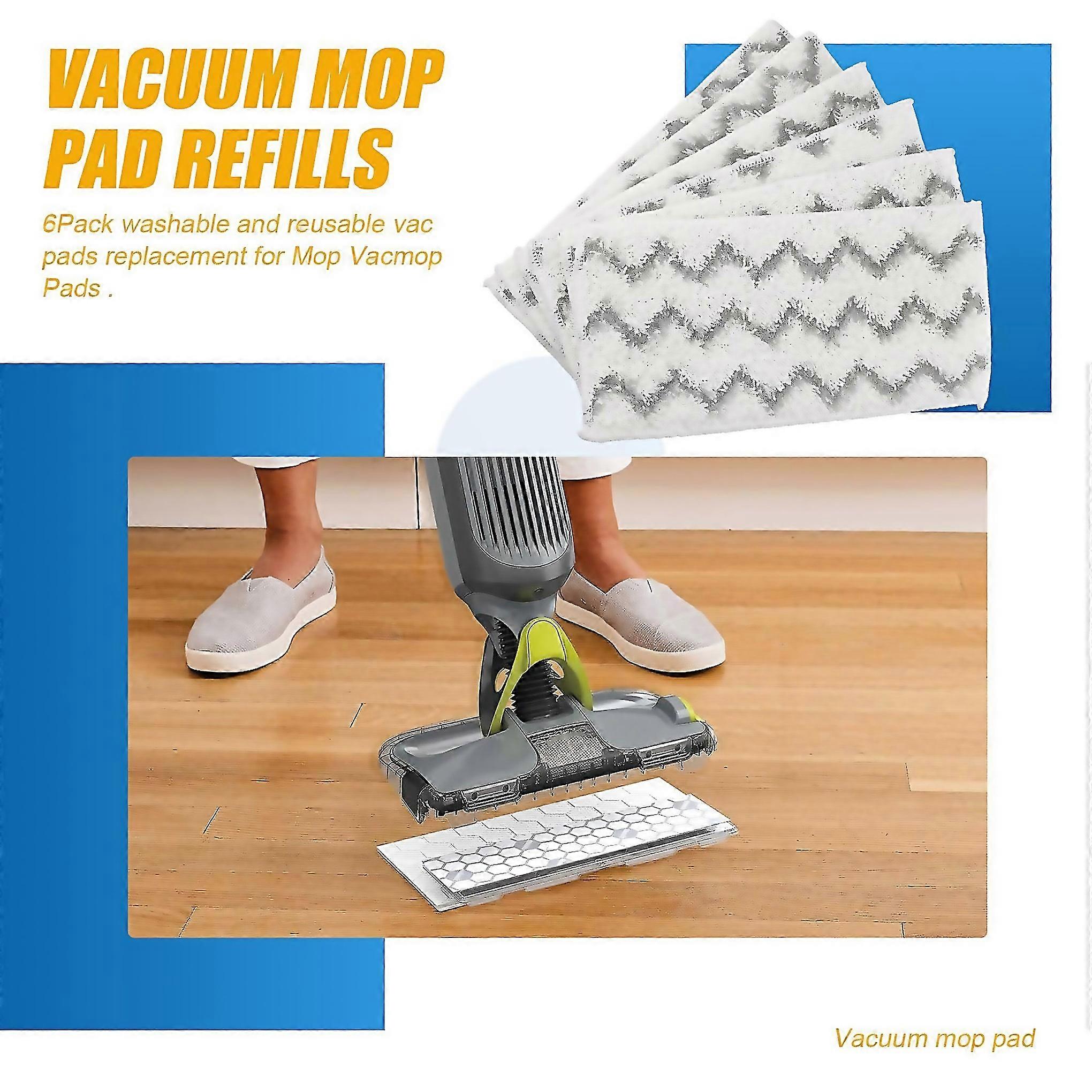 For 6pcs Reusable Mop Pad Refills For Vacmop Vm252