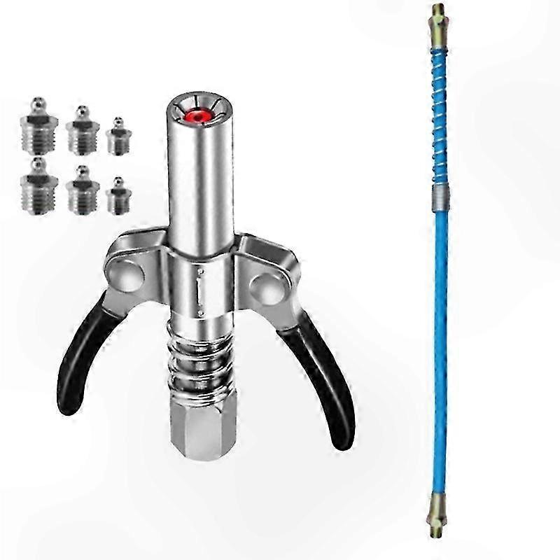 High-Pressure Grease Fitting Adapter NPTI/8 for Quick Release and Dual Functionality up to 10000 PSI