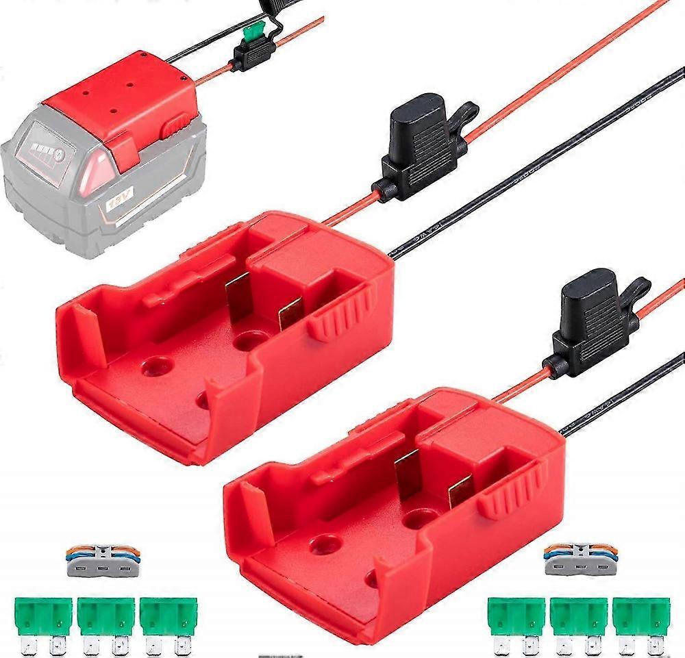 Power Wheels Adaptor Compatible with Milwaukee M18 (2 Pack)