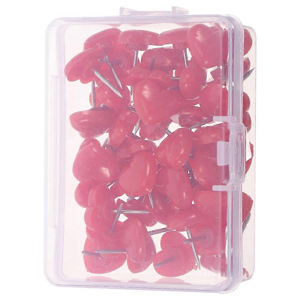 Red Decorative Heart Thumb Tacks for Holding Use 200Pcs Pushpins