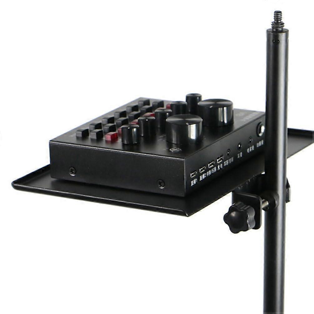 Microphone Stand Tray ClampOn Tray Holder, Adjustable Music Stand Tray, Mic Mount Sheet For Live Streaming Karaoke