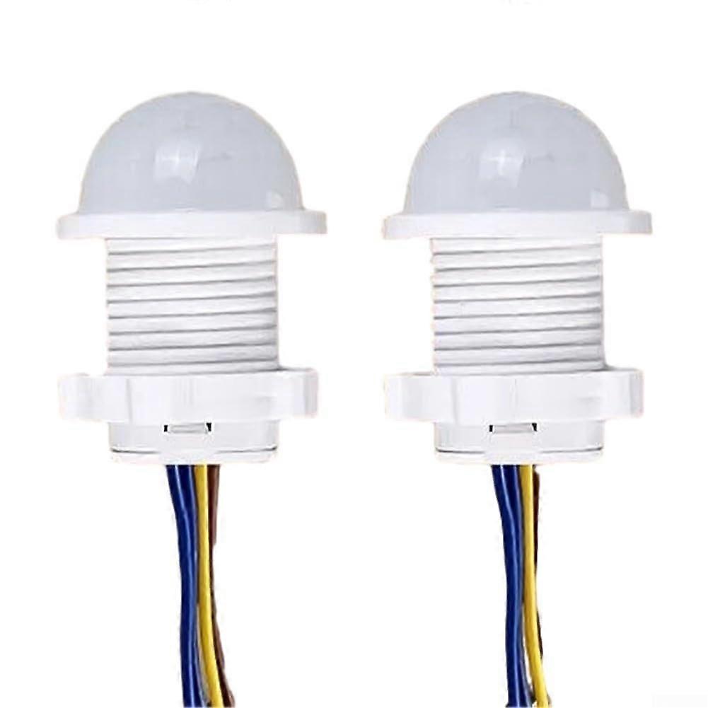 PIR Infrared Motion Sensor Switch 2 Pack 110V240V Auto On/Off Light Control With Adjustable Time Function
