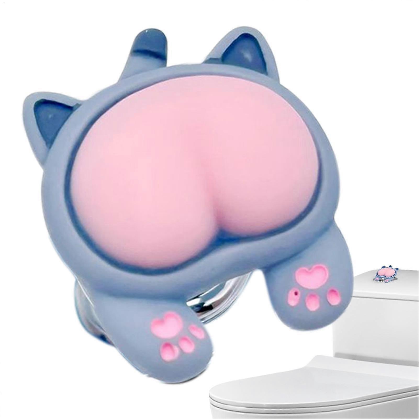 Toilet Button Cover, Kitten Butt Lid, Button Assist Tool, Replacement Parts, Press Helper, For Women With Long Nails