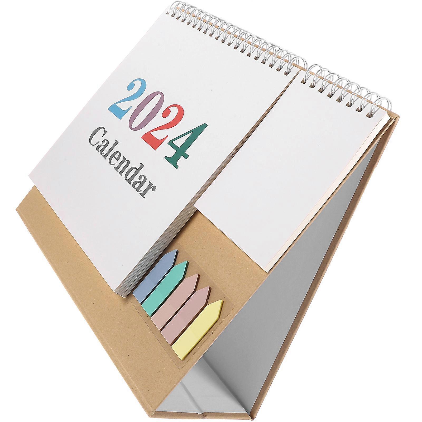 Small Desk Calendar Household Desk Calendar for Office Use 3Pcs Set