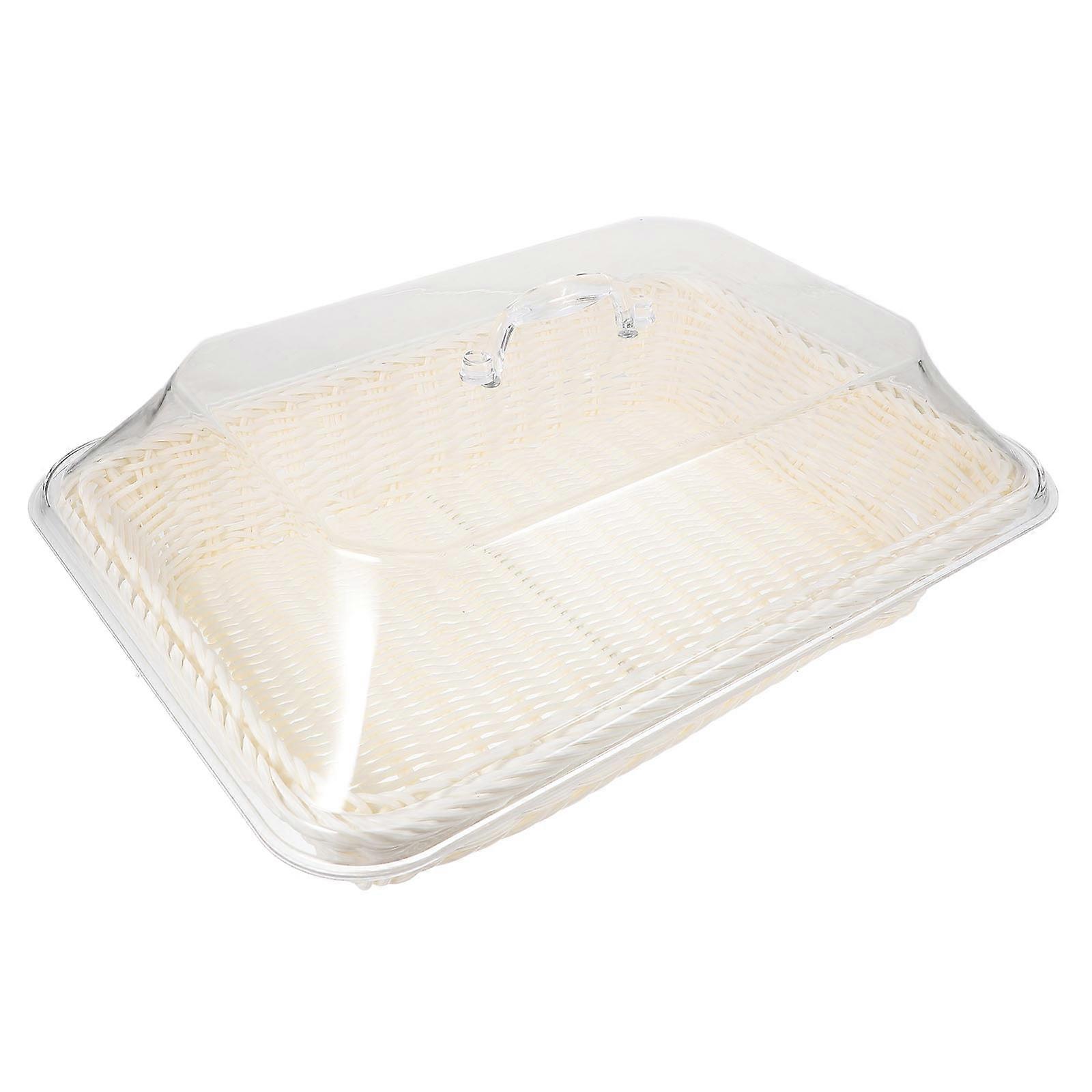 Tabletop Bread Basket Multi Acrylic for Elegant Display Bread Bowls Serving for Home Use