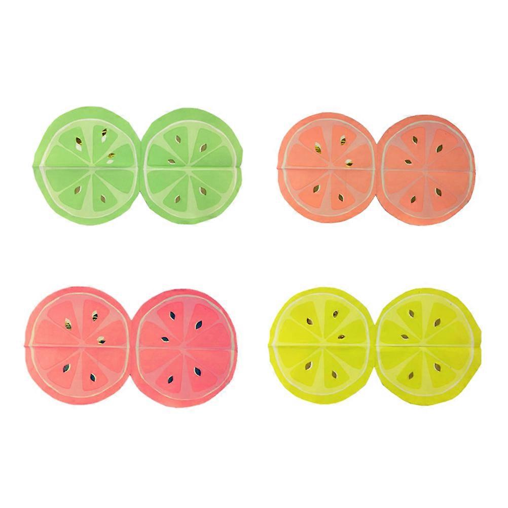 Lemon Napkins Disposable Paper Napkins for Party Use 16Pcs Mixed Colors