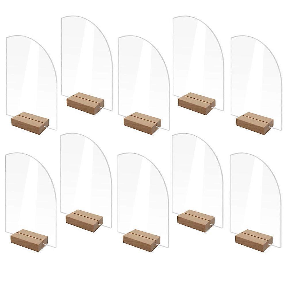 Wedding Place Cards Acrylic Table Setting 20Pcs Transparent Food Labels