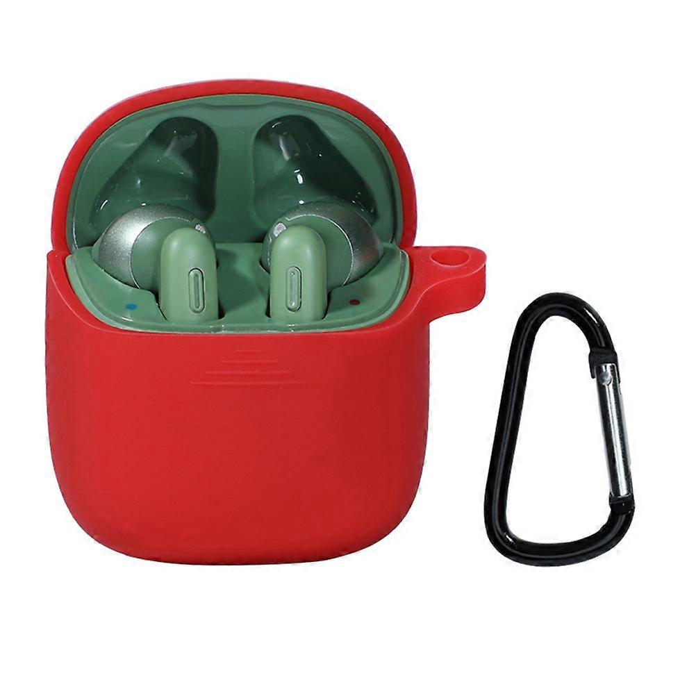 Wireless Earphone Silicone Cover Case for Protective 2Pcs Red Accessory