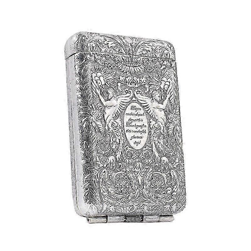 Retro Three Open Metal Cigarette Box 14 Pcs Thick Holder European Design