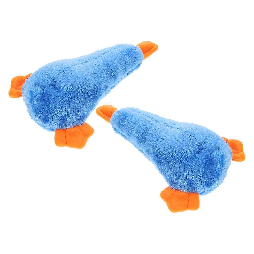 Stuffed Dog Toy 4Pcs Squeaky Chew Toy Duck-Shaped For Mental Stimulation Ideal For Dogs And