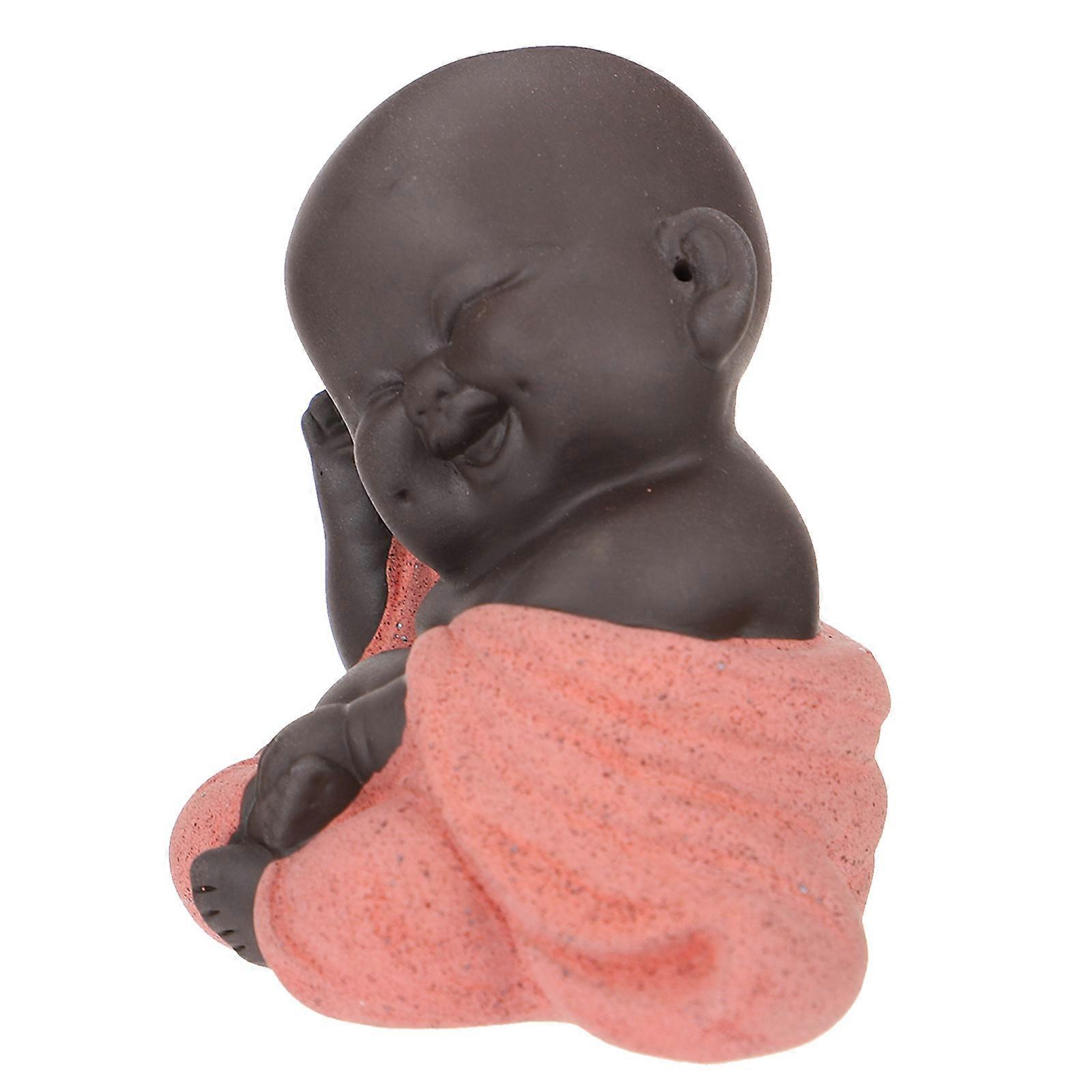 Decorațiune practică cu ceai de animale de companie Maitreya râzând pentru camera de zi de acasă, 8 x 4,5 cm, design artistic religios, 2 buc
