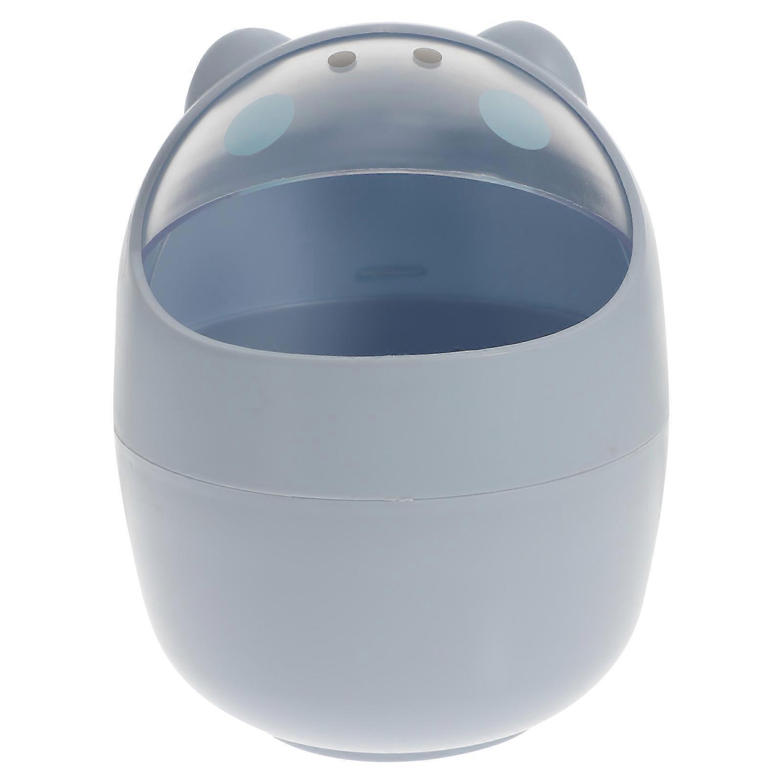 Study Trash Bin Household Trash Can for Practical Use 2Pcs Pack