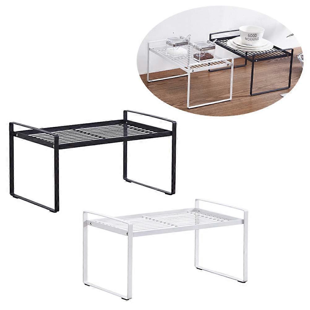 Kitchen Storage Rack Layered Shelf for Pot Seasoning Bottle 2Pcs Set