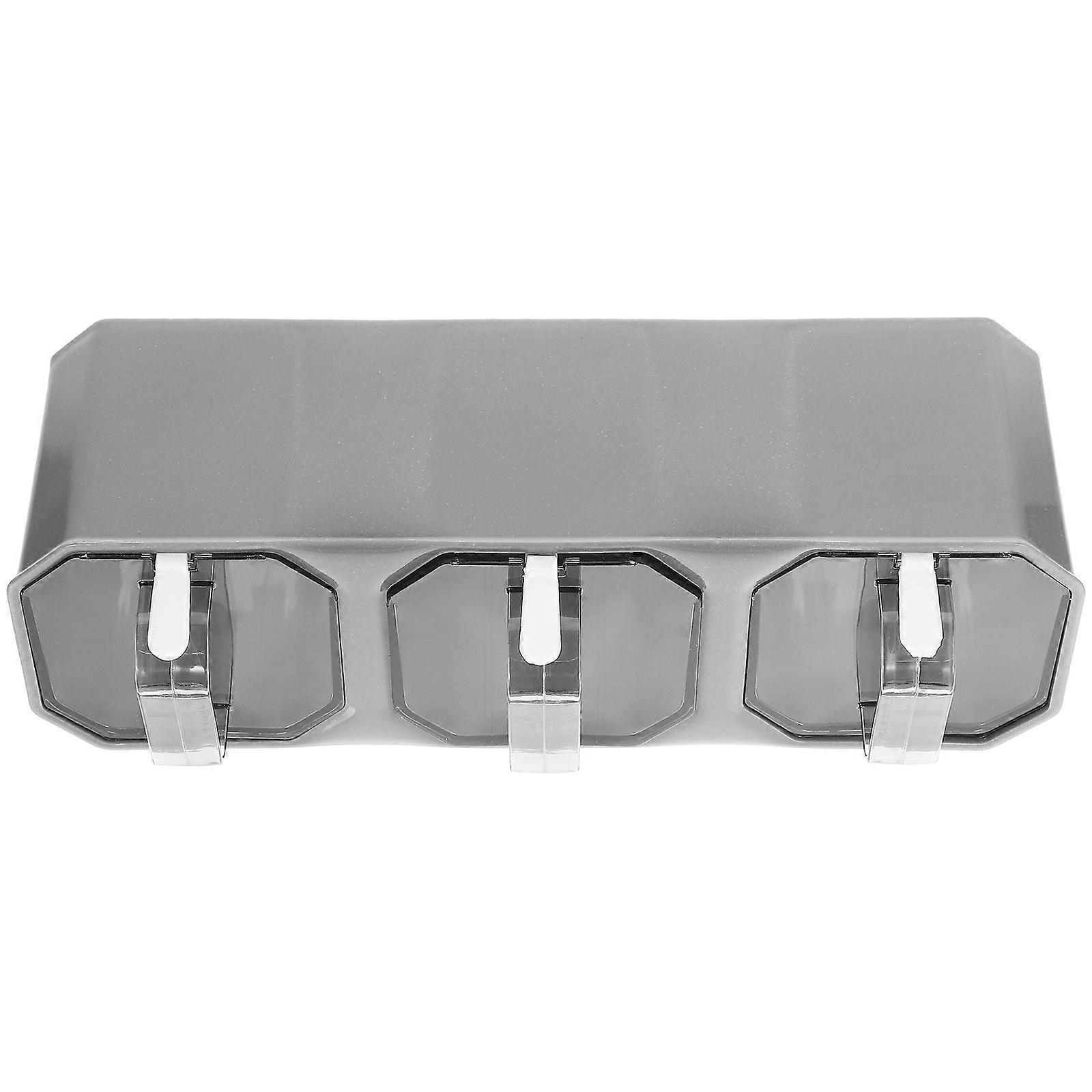 Condiment Container 1 Set Spice Jars Kitchenware Light Grey Organized Storage For Cooking