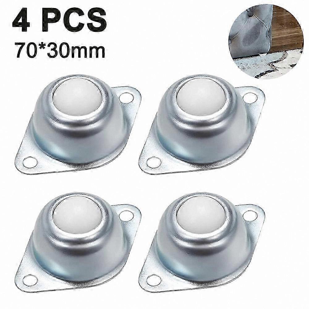 Heavy Duty Ball Casters Set of 4 Conveyor Rollers for Industrial Use