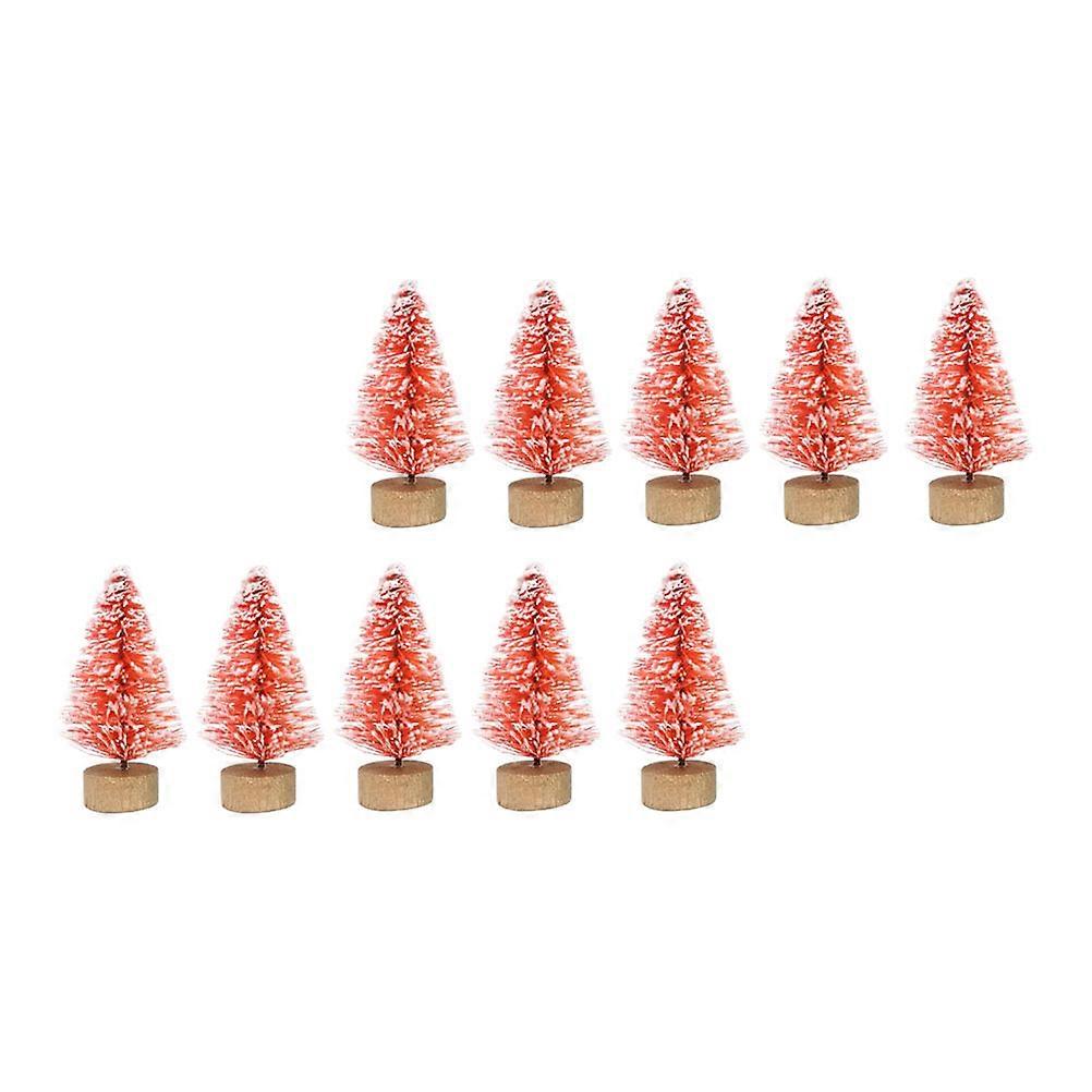 Mini Christmas Trees Decorative Tabletop Trees for Decor 12Pcs Set