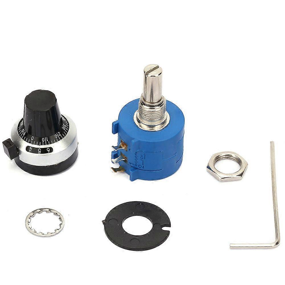 3590S-2-501L 2W Wirewound 500ohm Adjust Variable Resistor Knob Rotate Potentiometer Kit