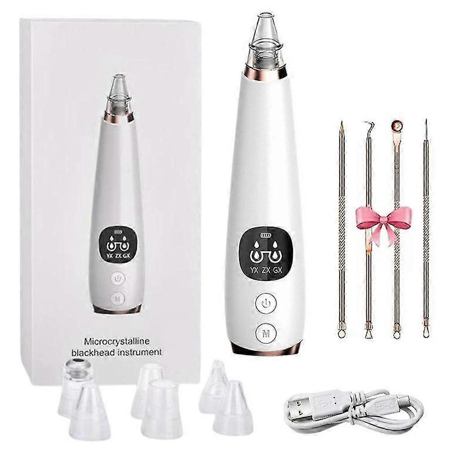 Blackhead Vacuum Cleaner Professional Blackhead Extractor, 6 Probes and 3 Modes for Blackhead Extraction, Rechargeable for Blackheads, Pimples