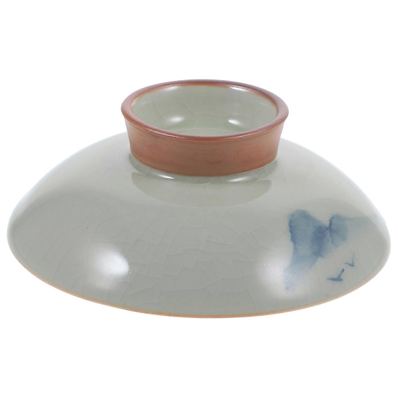 Replacement Ceramic Lid for Tea Bowl 3Pcs Cover Set