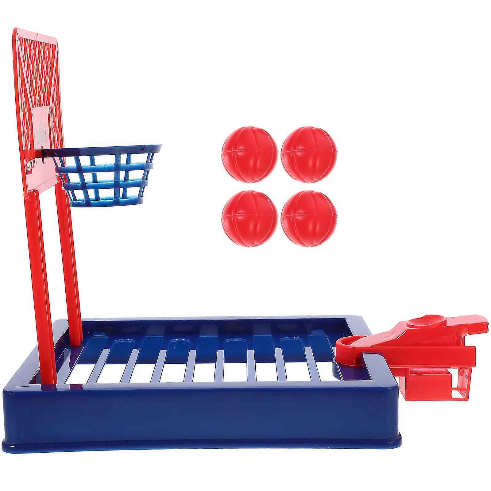 Mini Basketball Interactive Finger Basketball Toy for Kids 1Set Cartoon Design