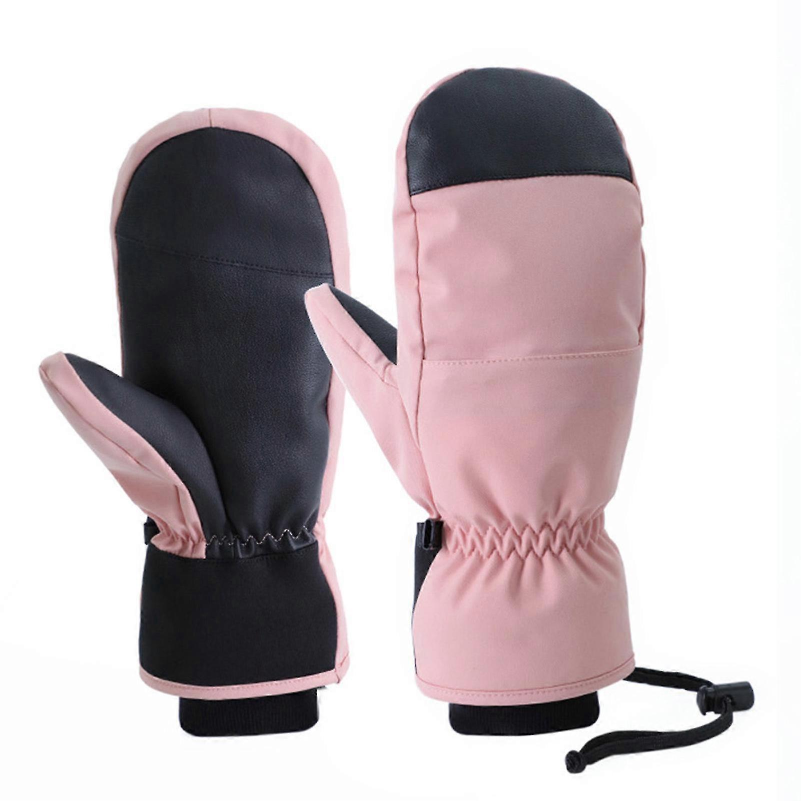 Thicken Inner 5 Finger Ski Gloves Conductive Touch Screen Warm Gloves for Snowmobiling