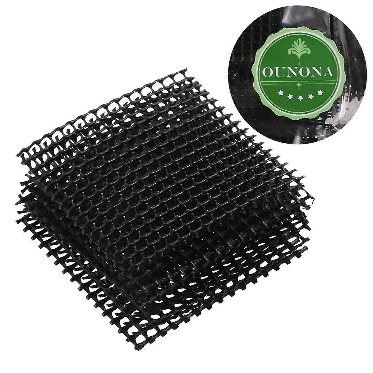 Flower Pot Mesh Pad for Drainage 2Pcs Durable Black Bottom Grid Mat