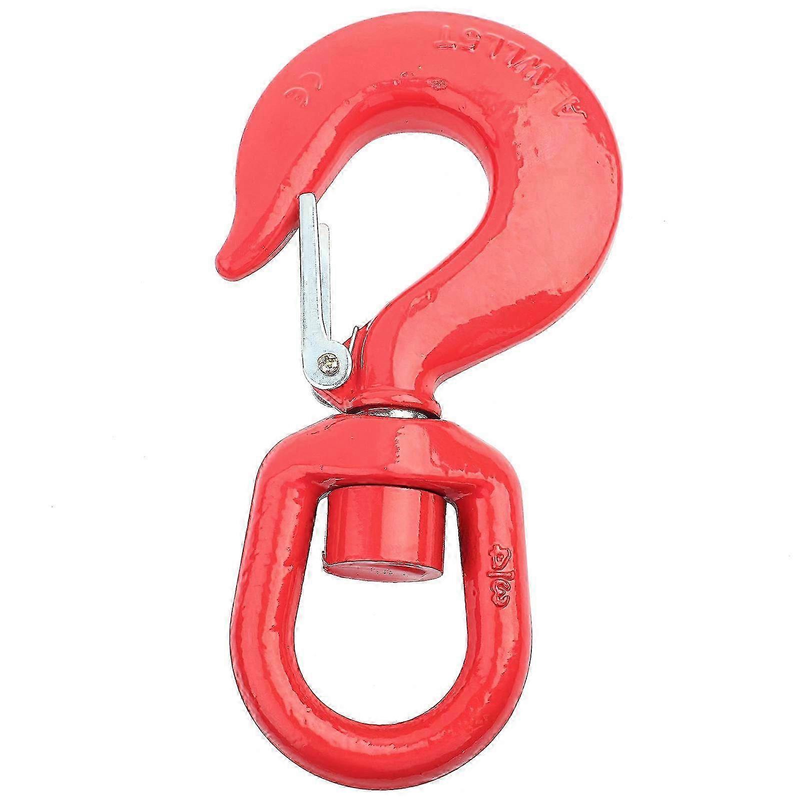 25-26 Crane Hook Swivel Eye Alloy Steel Gravity Rigging Lifting Industry Ship Building Round Hook 5T