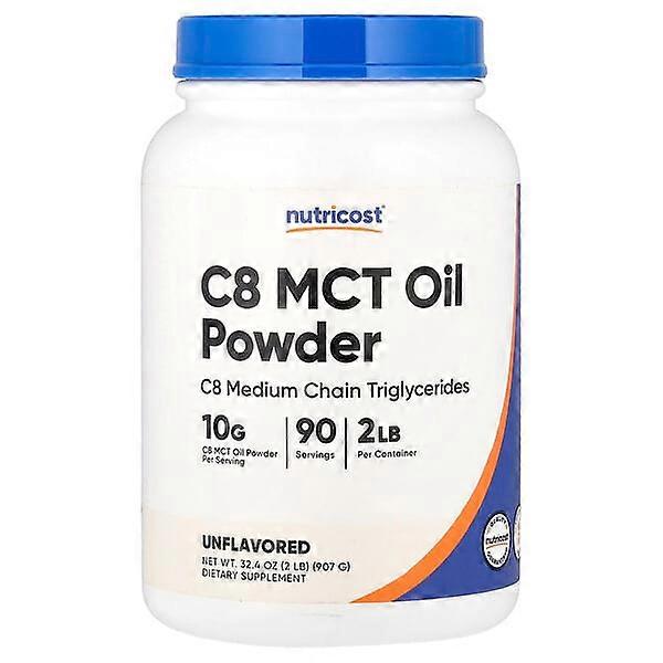 Nutricost, C8 MCT Oil Powder, Unflavored, 2 lb (907 g)