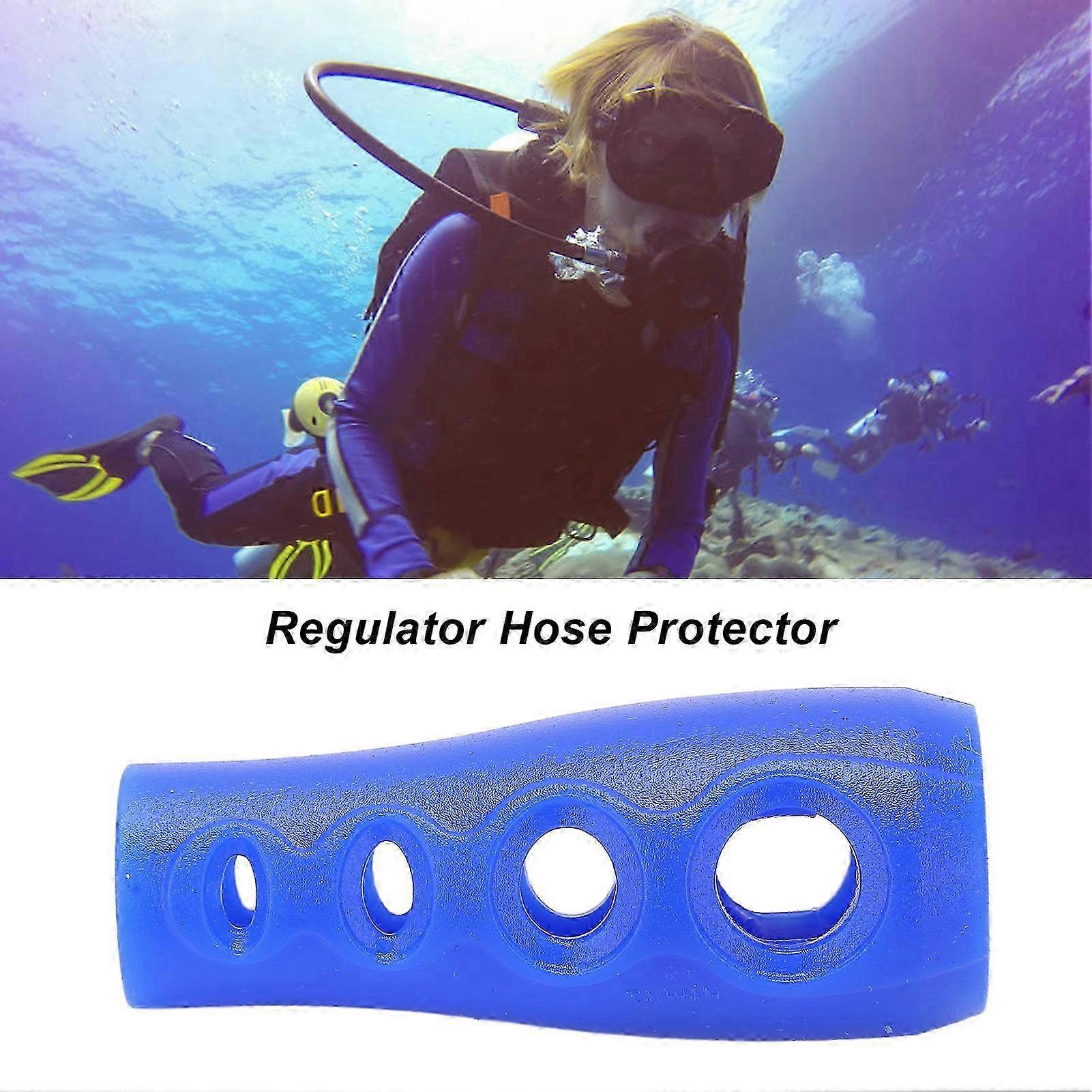 63mm Scuba Diving Regulator Hose Protector, PVC Vented Regulator Hose Protector Vented Regulator Protector with Hole for Regulator Diver Gea