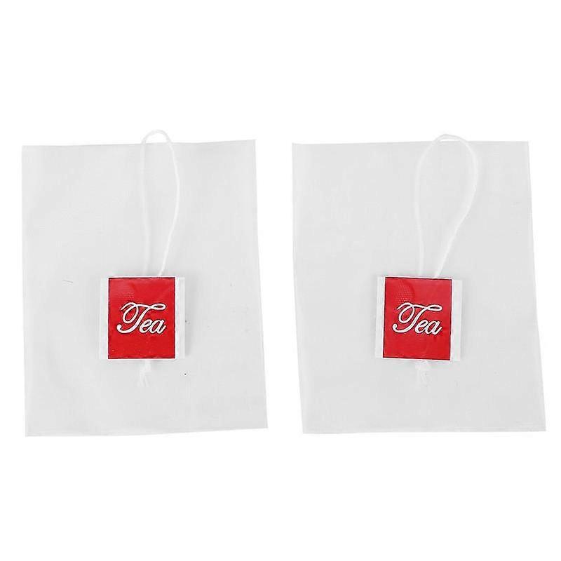 1000Pcs5.5 X 7Cm Pyramid Tea Bag Filter Nylon Tea Bag Single String Label Transparent Empty Tea Bag