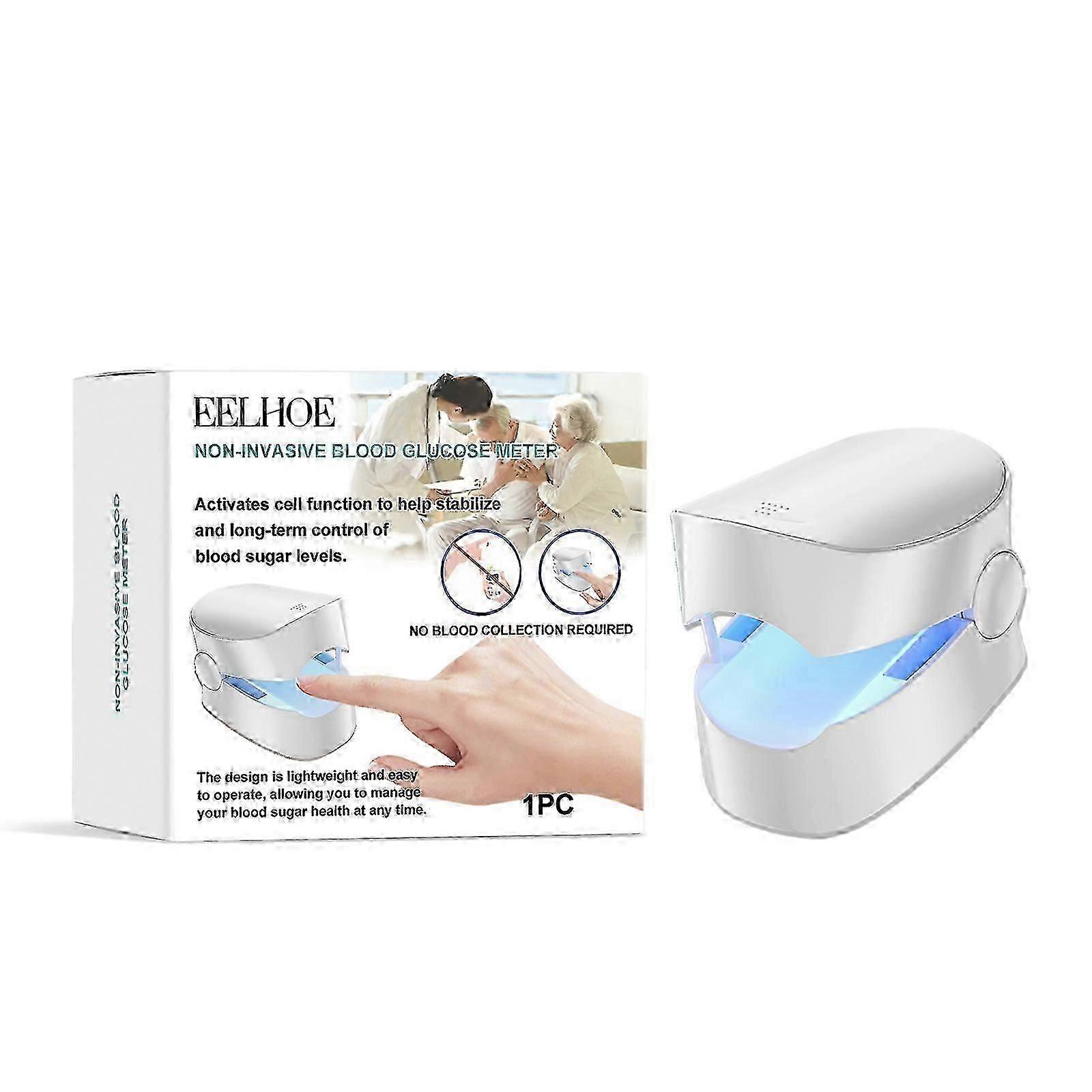 Non-Invasive Portable Blood Glucose Monitor for Diabetes Care - No Pricking Testing Device, Ideal Gift for Health Monitoring