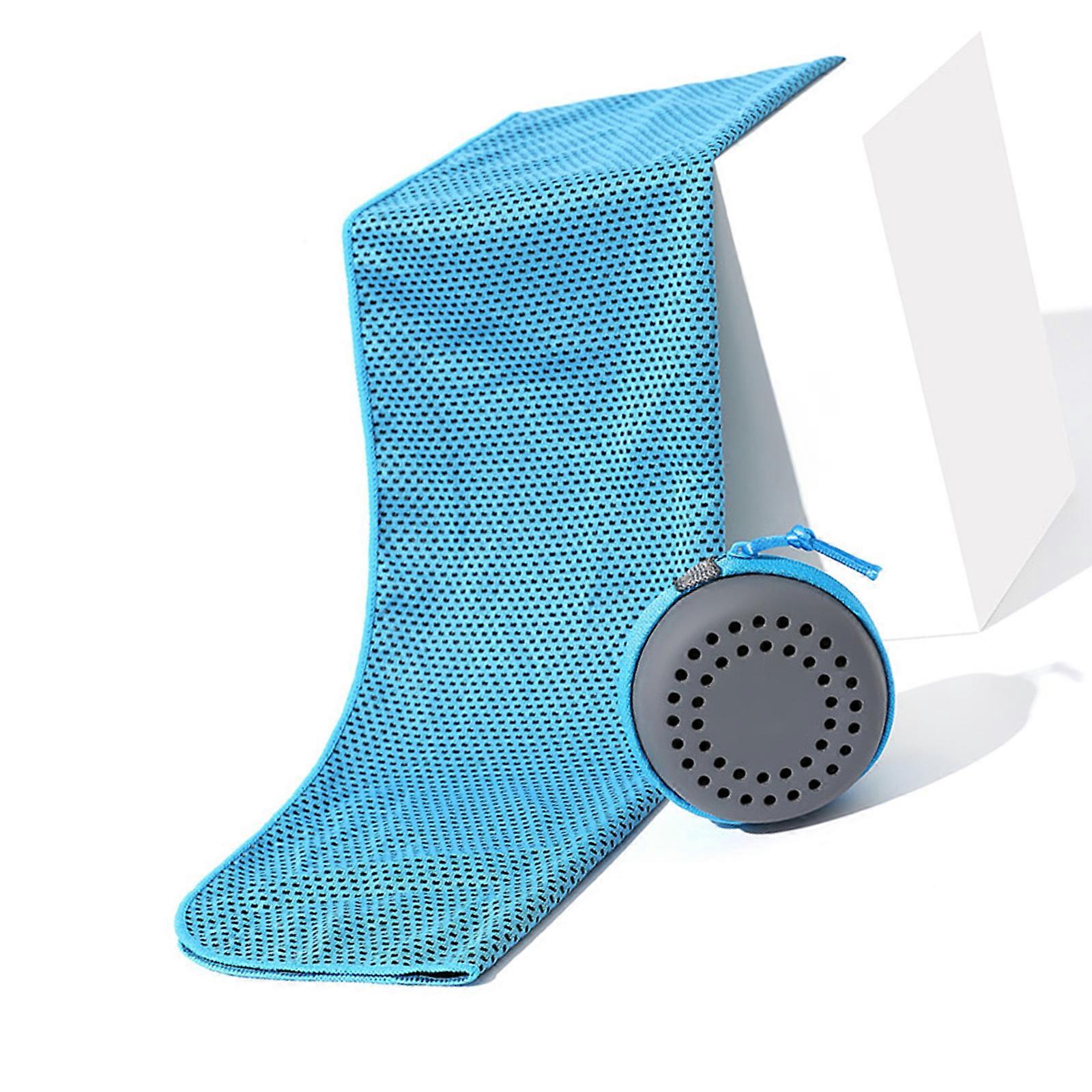 Ice Wrap Sweat Rag for Neck and Face Cooling Towels Chilly Gym Towel for Hot Weather Running Camping Cool Sweat Towel  Sky Blue