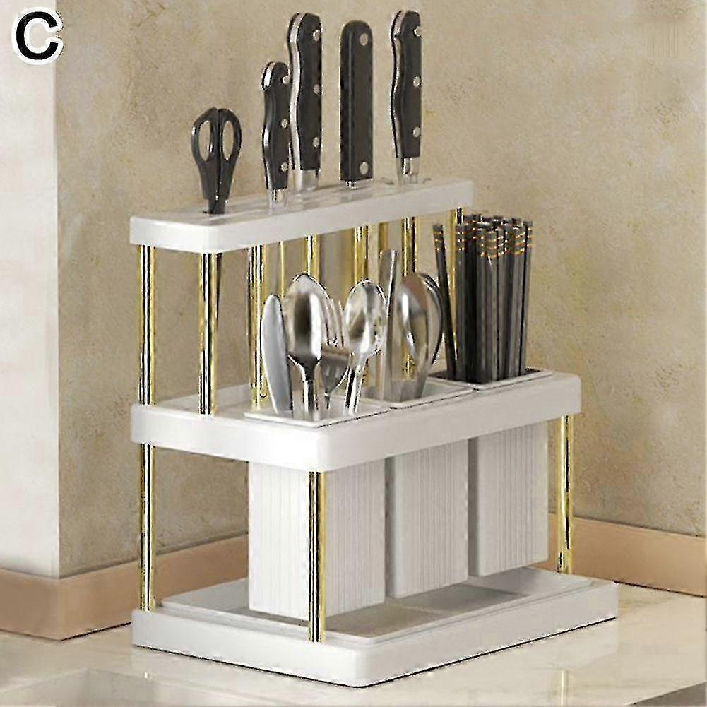Optimized Kitchen Cutlery Holder with Storage for Spoon, Fork, Chopsticks and Utensils