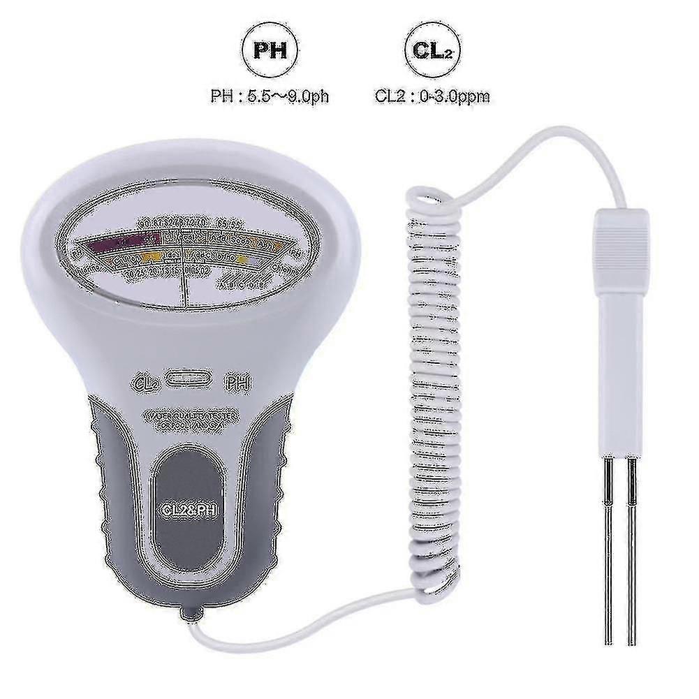 Swimming Pool Water Analysis Kit, 2 In 1 Ph Chlorine Counter Tester, Measuring Swimming Pool Aquarium