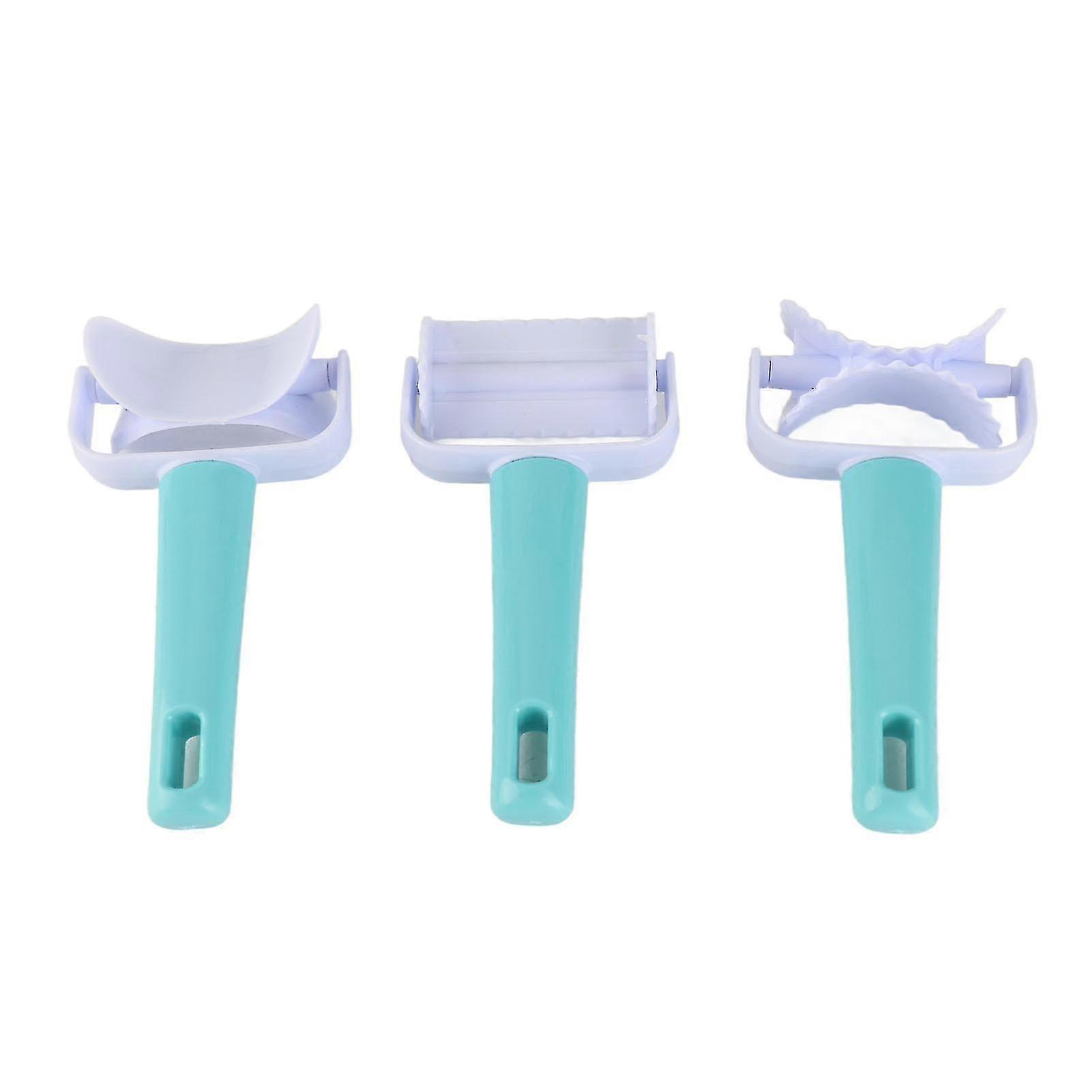 3Pcs/Set DIY Dough Cutter Roller Baking Accessory for Wonton Biscuit Cookies Dumpling Cake Making