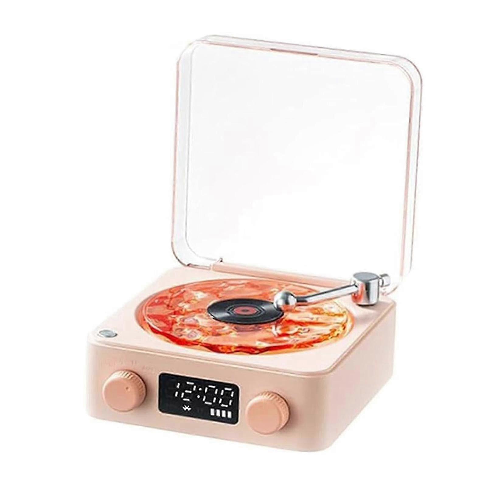 The Waves Vinyl Player Small Retro Bluetooth-Compatible Speaker Turntable Vinyl Record Player