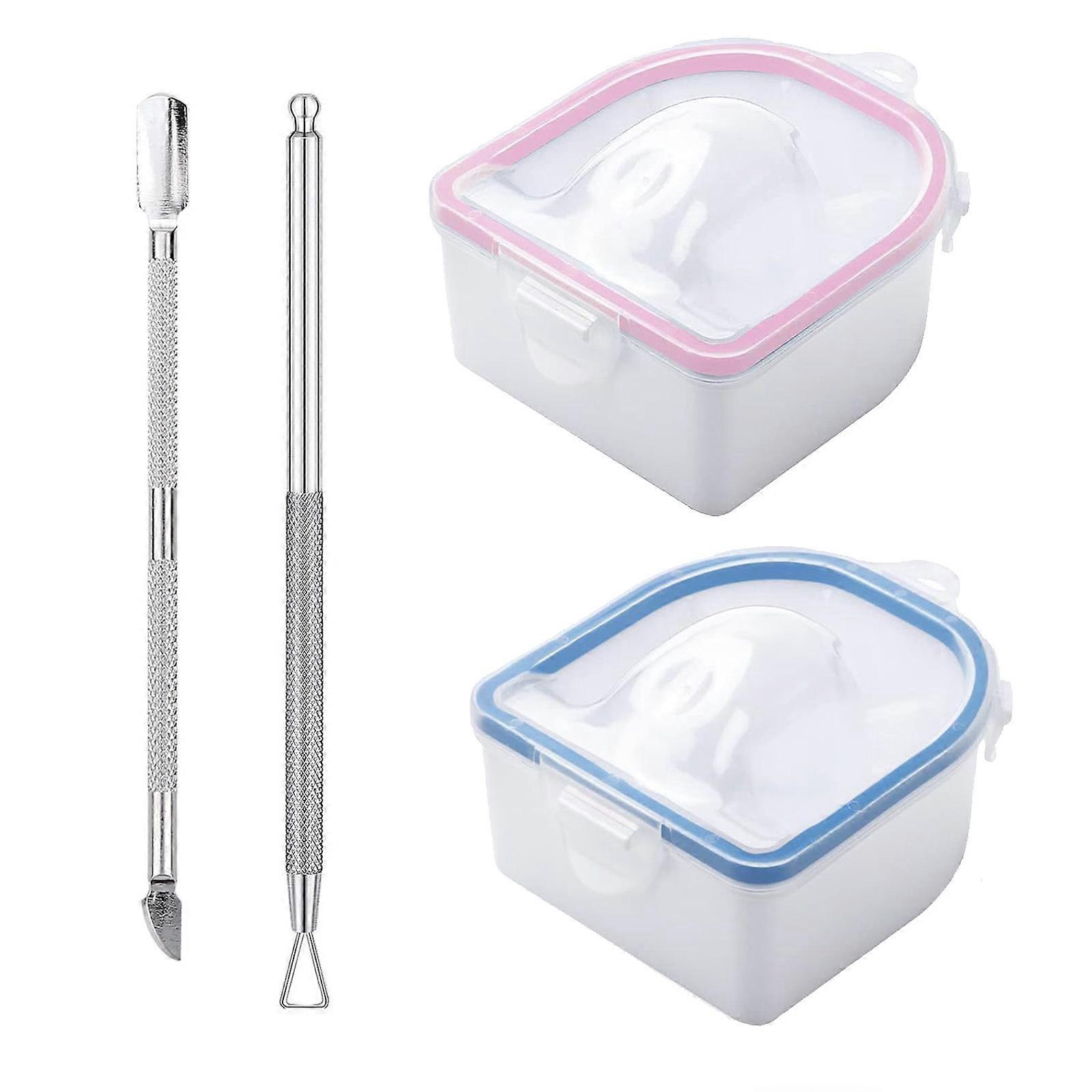 Practical Pedicure Manicure Nail Care Tool Set for Nail Enthusiasts and Professionals Easy to Use and Stylish Designs  pink blue