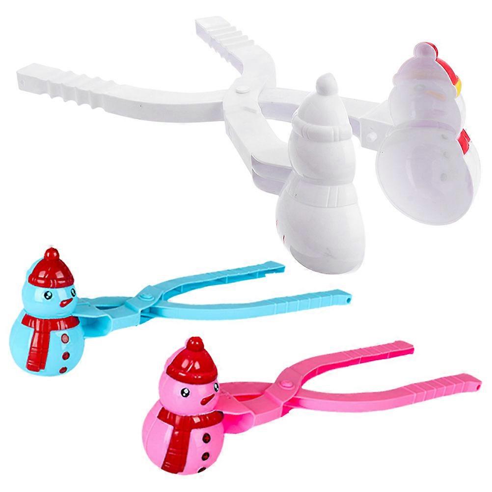 Outdoor Use 3Pcs Snowman Shape Plastic Clips