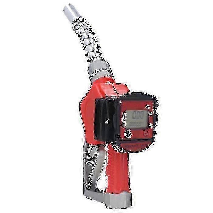 Auto fuel nozzle with digital flow meter for precise refueling
